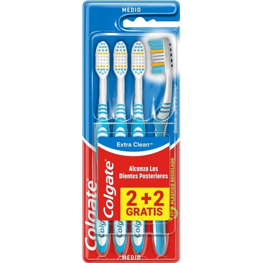 [P2051] COLGATE CEP.EXTRA CLEAN (PACK-4 UD) MEDIO