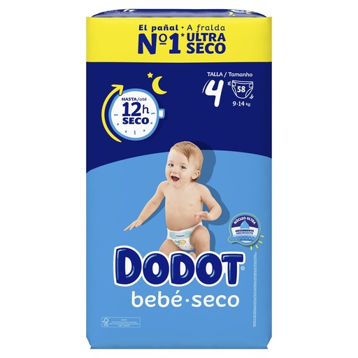 [P4003] DODOT BEBE SECO T-4 9-14KG. 58UD                            