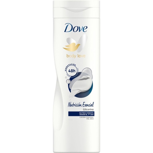 [110482] DOVE BODY MILK 400ML.PIEL SECA NUTRICION ESENCIAL(NUEVO)    