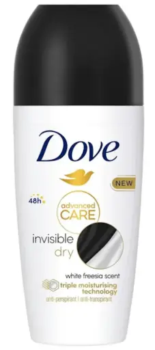 [P3377] DOVE DEO ROLL ON 50ML ADV.CARE INVISIBLE 48H 