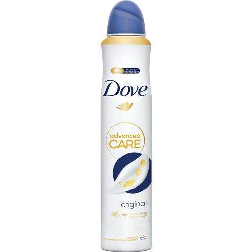 [110493] DOVE DESOD.SPRAY 200ML ORIGINAL (AZUL) ADVANCED CARE