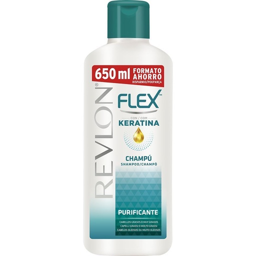 [110601] REVLON FLEX CHAMPU 650ML CABELLOS GRASOS (PURIFICANTE)