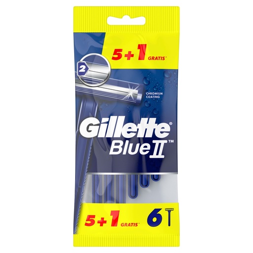 [110726] GILLETTE MAQUINILLA DOBLE FILO BLUE II 5+1 UD.              