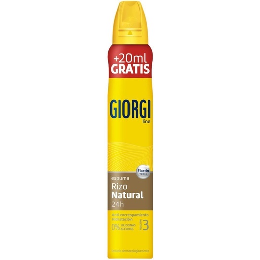 [110753] GIORGI ESPUMA 210 ML+20ML RIZO NATURAL (FIJ.3)              