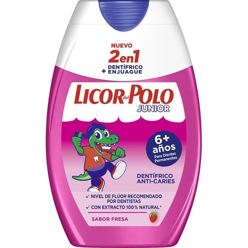 [P2047] LICOR POLO 2EN1 DENT. 75ML.JUNIOR FRESA