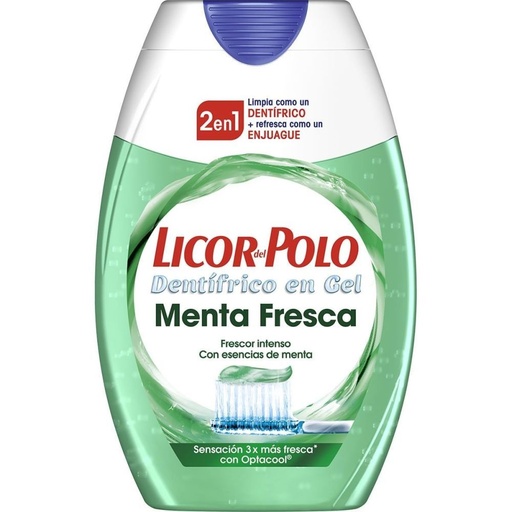 [P2046] LICOR POLO 2EN1 DENT. 75ML.MENTA FRESCA VERDE               