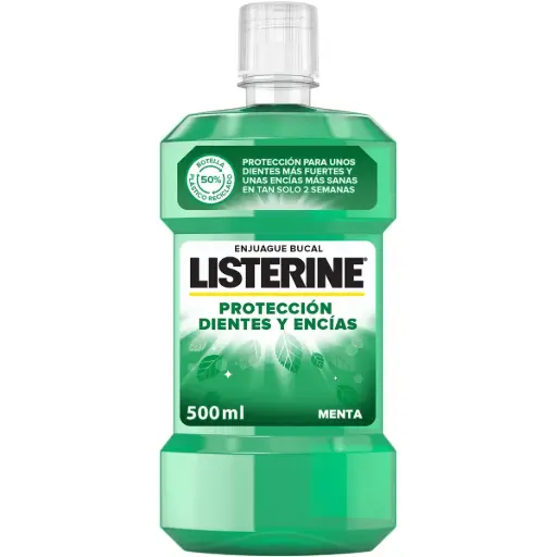 [P4062] LISTERINE ENJUAGUE 500ML DIENTES Y ENCIAS (NUEVO)