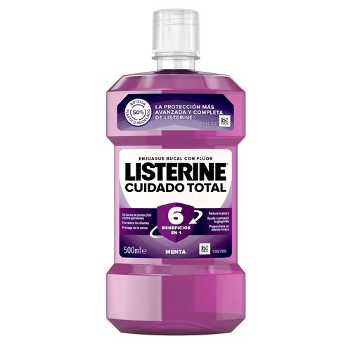 [P2066] LISTERINE ENJUAGUE 500ML TOTAL CARE MENTA