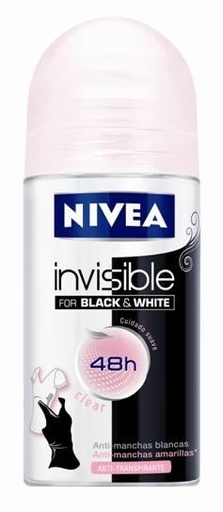 [P1017] NIVEA DESOD ROLL-ON 50ML.WOMAN INVISIBLE CLEAR