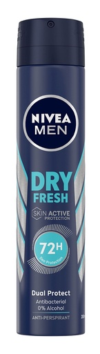 [111105] NIVEA DESOD SPRAY 200ML.MEN AZUL DRY IMPACT FRESH           
