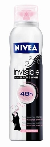 [P4050] NIVEA DESOD SPRAY 200ML.WOMAN INVISIBLE (ROPA BLANCA&NEGRA)