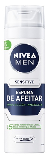 [P8033C] NIVEA ESPUMA AFEITAR 200ML.SENSITIVE
