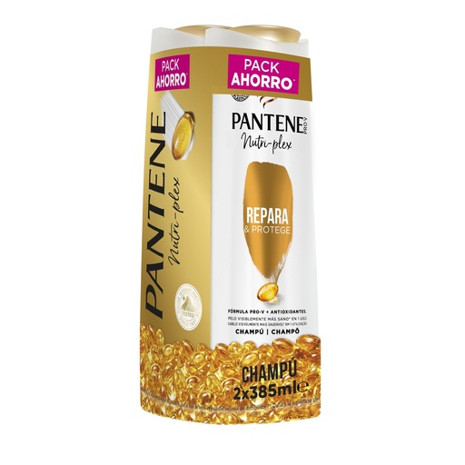 [111269] PANTENE CHAMPU 385ML.NUTRI PLEX DUPLO REPARA Y PROT. PACK A 