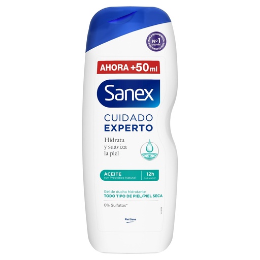 [P4071] SANEX GEL 600 ML CUIDADO EXPERTO ACEITE TODO TIPO PIEL-SECA