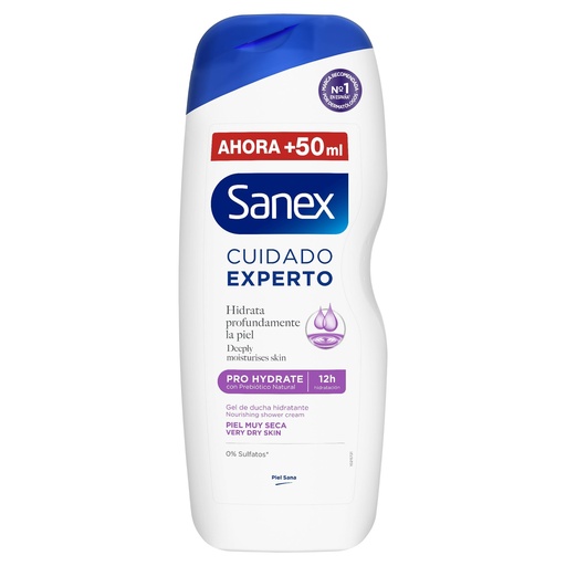 [111392] SANEX GEL 600 ML CUIDADO EXPERTO PRO HYDRATE PIEL MUY SECA