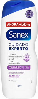 [111392C] SANEX GEL 600 ML CUIDADO EXPERTO PRO HYDRATE PIEL MUY SECA