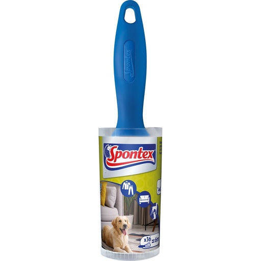 [111438] SPONTEX QUITAPELUSAS RODILLO 36 CAPAS ADHESIVAS=6 METROS