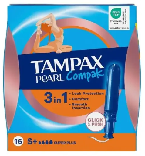 [111487] TAMPAX COMPACK PEARL TAMPONES 16 UDS SUPER PLUS             