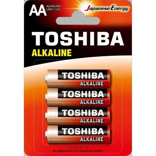 [111510] TOSHIBA ALKALINE PILAS 4UD.AA LR6 ALCALINA                  