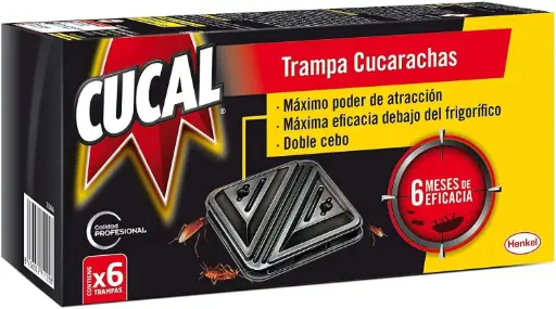 [111749C] CUCAL INSECT.TRAMPA 6UD.CUCARACHAS (CAJITA)