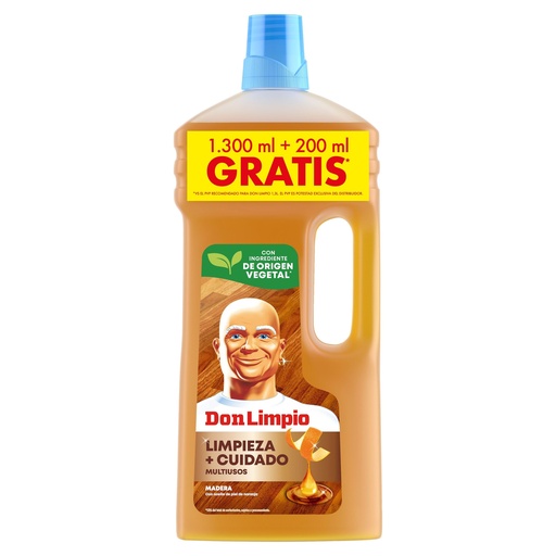 [111782] DON LIMPIO 1300ML.+200ML.GRATIS MADERA                      