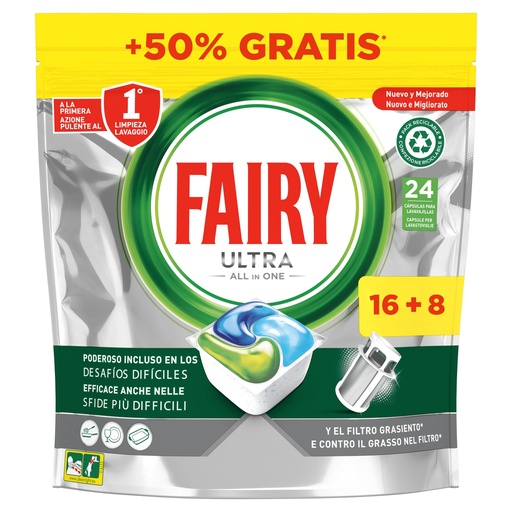 [111815] FAIRY LAVAVAJILL.CAPSULAS ULTRA ORIGINAL 16+8 (50% GRAT)