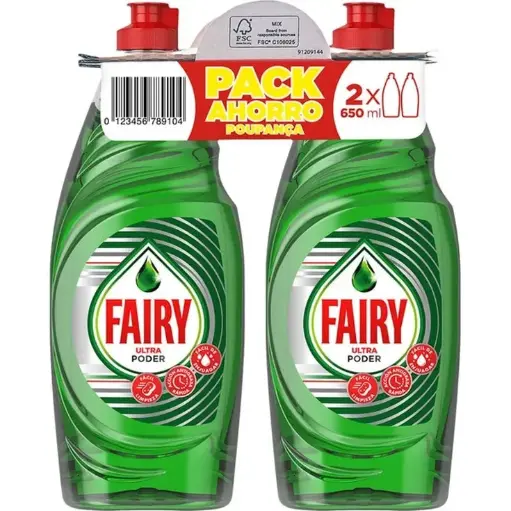 [111827] FAIRY VAJ.650ML.(DUPLO) ULTRA PODER PACK AHORRO             