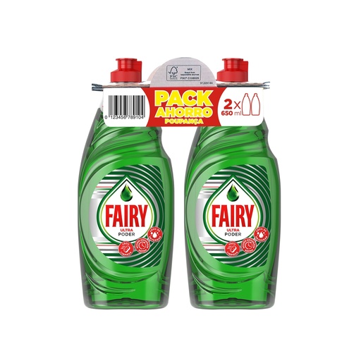 [111827] FAIRY VAJ.650ML.(DUPLO) ULTRA PODER PACK AHORRO             