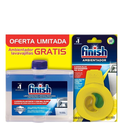 [111847C] FINISH LAVAVAJILL.LIMPIAMAQ.250GR+AMB.LIMON                 