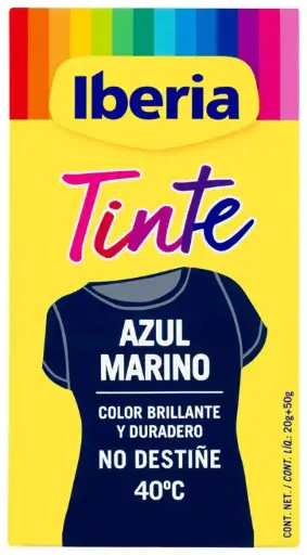 [111894] IBERIA TINTE 40ºC AZUL MARINO 2 SOBRES(2X10GR+FIJADOR 50GR) 