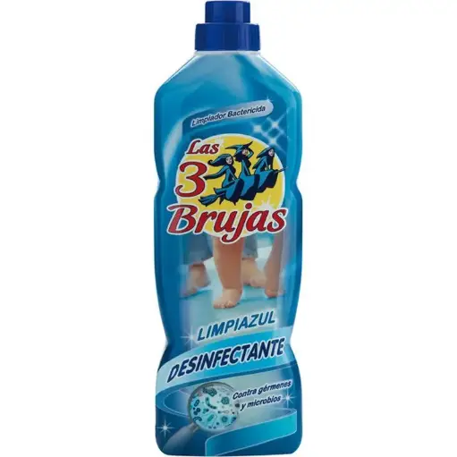 [111933] LAS 3 BRUJAS LIMPIAZUL DESINFECTANTE BACTERICIDA 1L         
