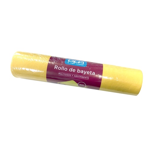 [112049] BAYETA PLA AMARILLO ROLLO 4 M.-PRECORTADO-ENFAJADO