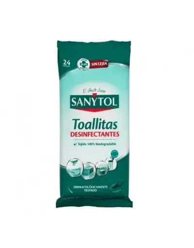 [112134] SANYTOL SIN LEJIA TOALLITAS DESINFECTANTES 30UD.            