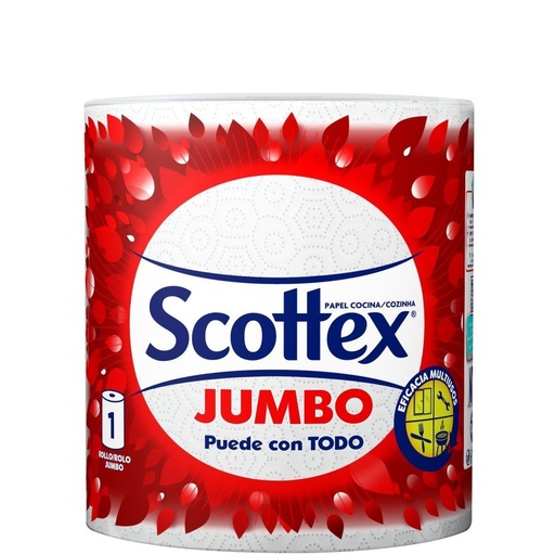 [112145] SCOTTEX COCINA JUMBO 1 ROLLO 2CAPAS 340SERV