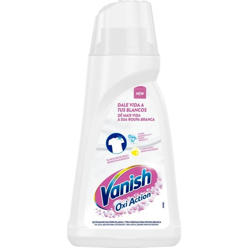 [112218C] VANISH OXI ACTION GEL 900 ML.WHITE ROPA BLANCA              