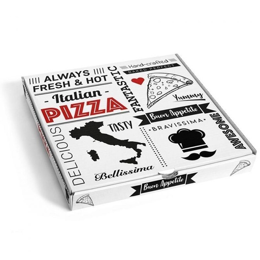 [1265] CAJA PIZZA MOD.FRANCIA 260X260X35MM (100uds)