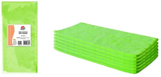 [6026] Bayeta Microfibra Multiusos 40X30 cm. 6 Unidades (Verde)