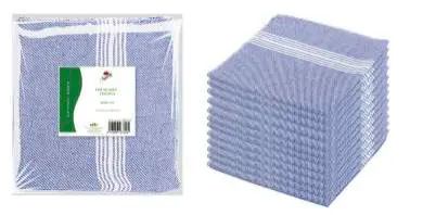[6029] Paño Cocina Listas 45X44 cm., 12 Unidades (Azul)