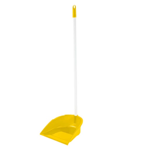 [6055] RECOGEDOR CON PALO AMARILLO