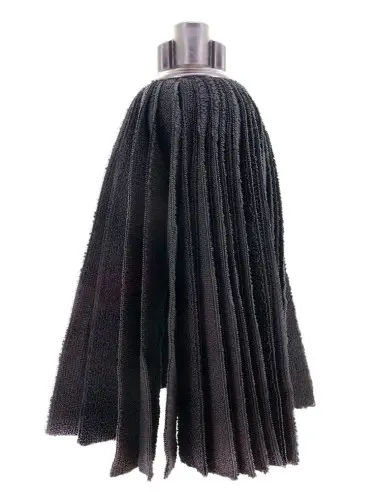 [6061] FREGONA MICROFIBRA TIRAS NEGRAS 