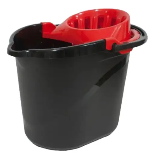 [6088] CUBO 15L ONE NEGRO CON ESCURRIDOR AZUL