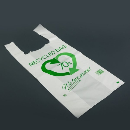 [4509] BOLSA CAMISETA RECICLADA 42x53 100uds